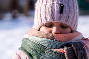 Child in Winter wear