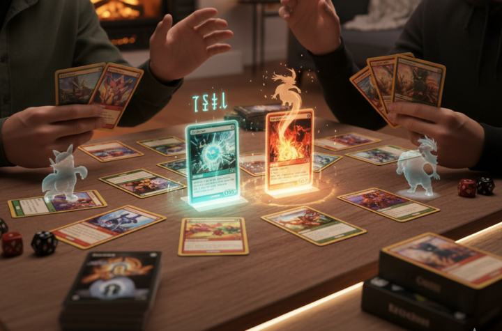 people playing pokemon card game